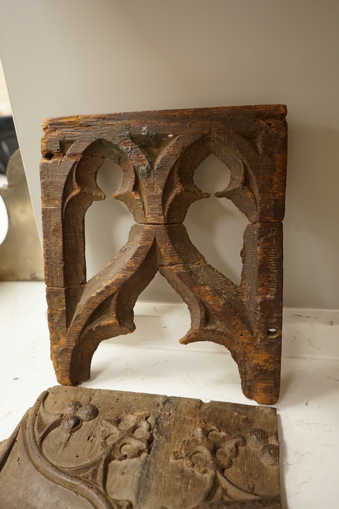 A 19th century French Boulle glove box, width 27cm.